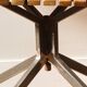 Handcrafted chair, laminated wood and leather