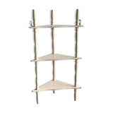 Old corner wall shelf turned wood