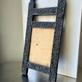 Antique Wooden Picture Frame with flower carvings 42 cm x 19 cm