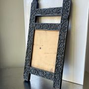 Antique Wooden Picture Frame with flower carvings 42 cm x 19 cm