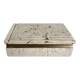 Travertine trinket box, Cerri Nestore, Italian work, 1970
