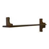 Vintage wall shelve rack bookshelf in oak wood minimalist