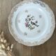 Plat rond en porcelaine oiseau de paradis