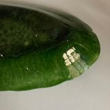 Green clay green clay flat centerpiece with festoons 1960