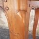 Table de ferme Louis XV en merisier 1900 pied de biche - 2m65