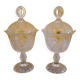 Crystal Bonbonnières From Royal Crystal Rock Italy, from the  1980s