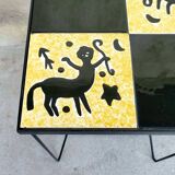 Zodiac tile side table