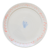Red artisanal shellfish plate