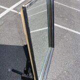 Rectangular black mirror 127Cm