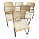 6 chaises B32  de Marcel Breuer - fabrication italienne