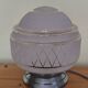 plafonnier des années 40,  globe verre granité opaque -  lampe de table