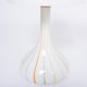 Pair of 1970s tall White Glass Table Lamps model "Candy" by Holmegaard
