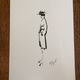 Chanel: fashion illustration representing the silhouette of Coco Chanel by Karl Lagerfeld