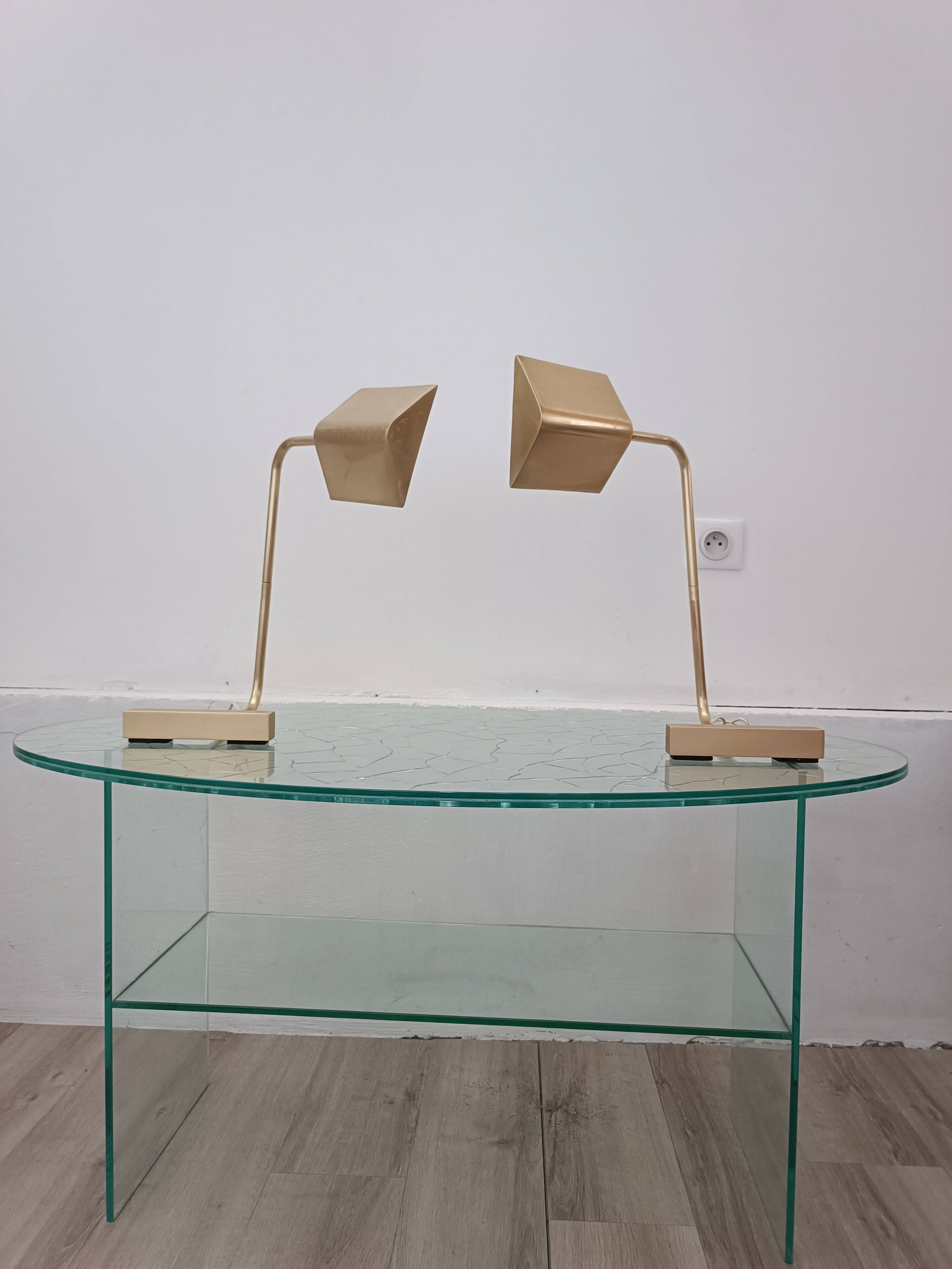 Paire de lampes contrepoids par Cedric Hartman 1960