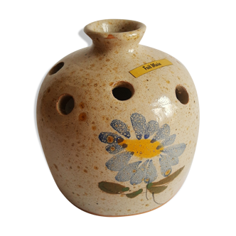 Vase pique fleurs en terre cuite - vintage
