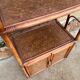 Vintage 70s rattan library