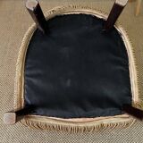 Yellow velvet toad armchair