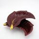 2 red and gold ceramic leaf-shaped bowls - Verceram France - vintage year