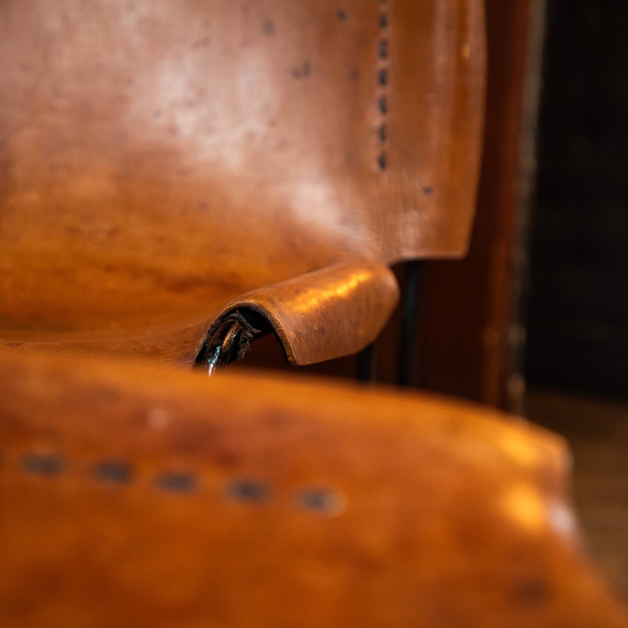 Stackable chairs by Raoul Guys, France 1950s