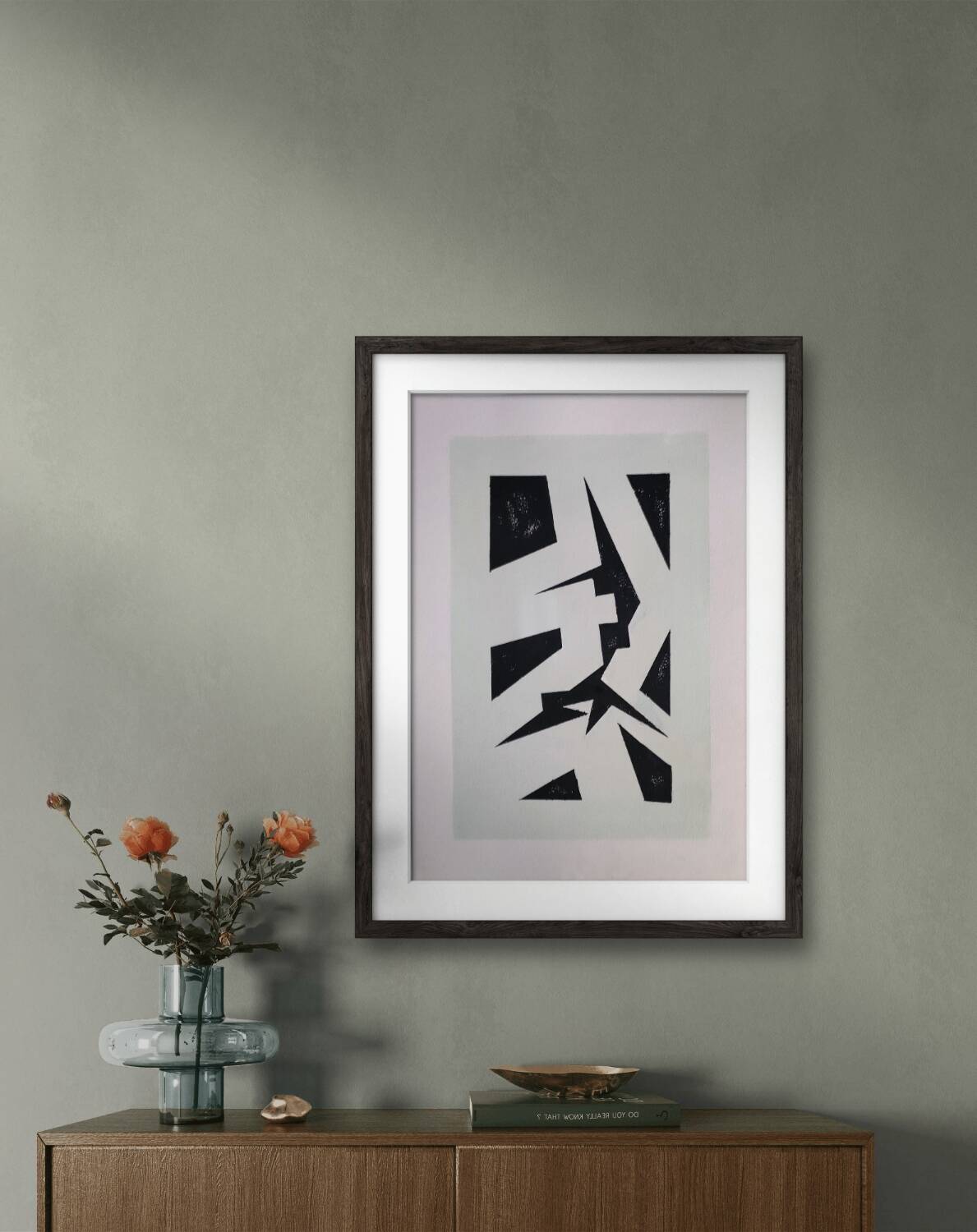 Modern geometric painting