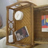 Storage cabinet in wicker