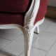 Louis XV style armchair patinated white