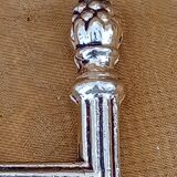 Set of 8 golden bronze tieback hooks