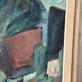 Swedish Oil on Canvas – “Fiskeläge” by Carl Berndtsson