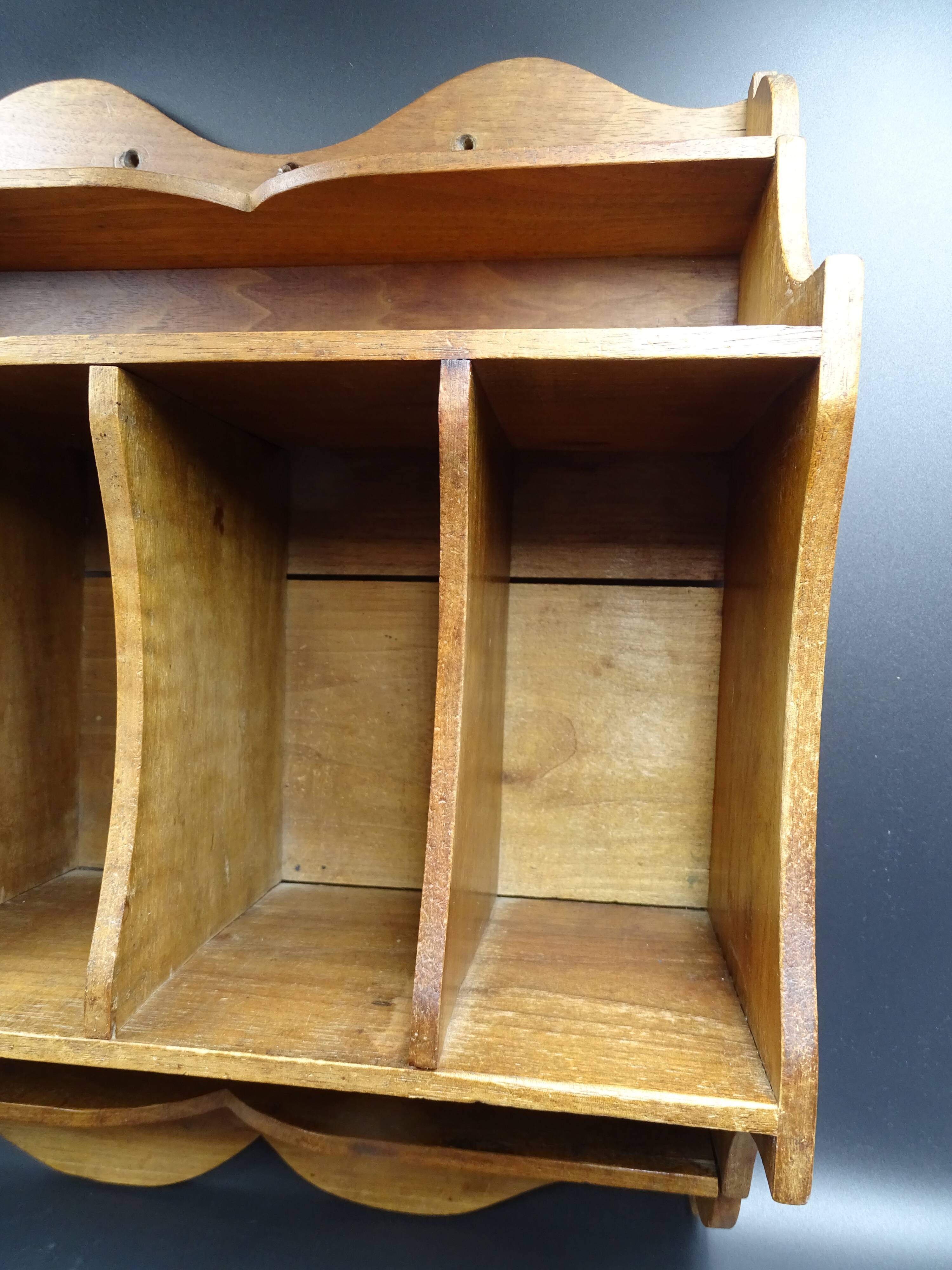 Walnut wall shelf, circa 1920/1930