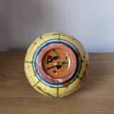 Multicolored glaze vase