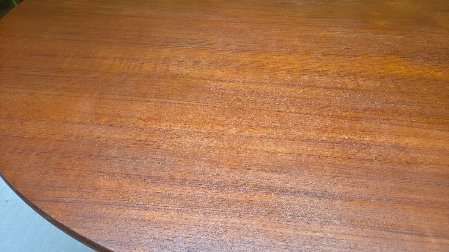 1960 stamped round teak dining table