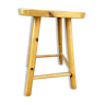 Vintage pine stool mountain type Deco chalet