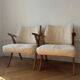 Pair of Vintage Italian Armchairs – Circa 1960 – Sheep Wool