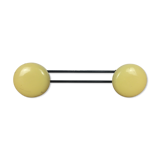 Double wall hook vintage yellow balls