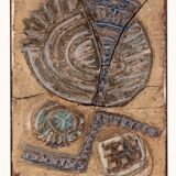 Very rare and large wall tile from Tue Poulsen 1970