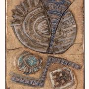 Very rare and large wall tile from Tue Poulsen 1970