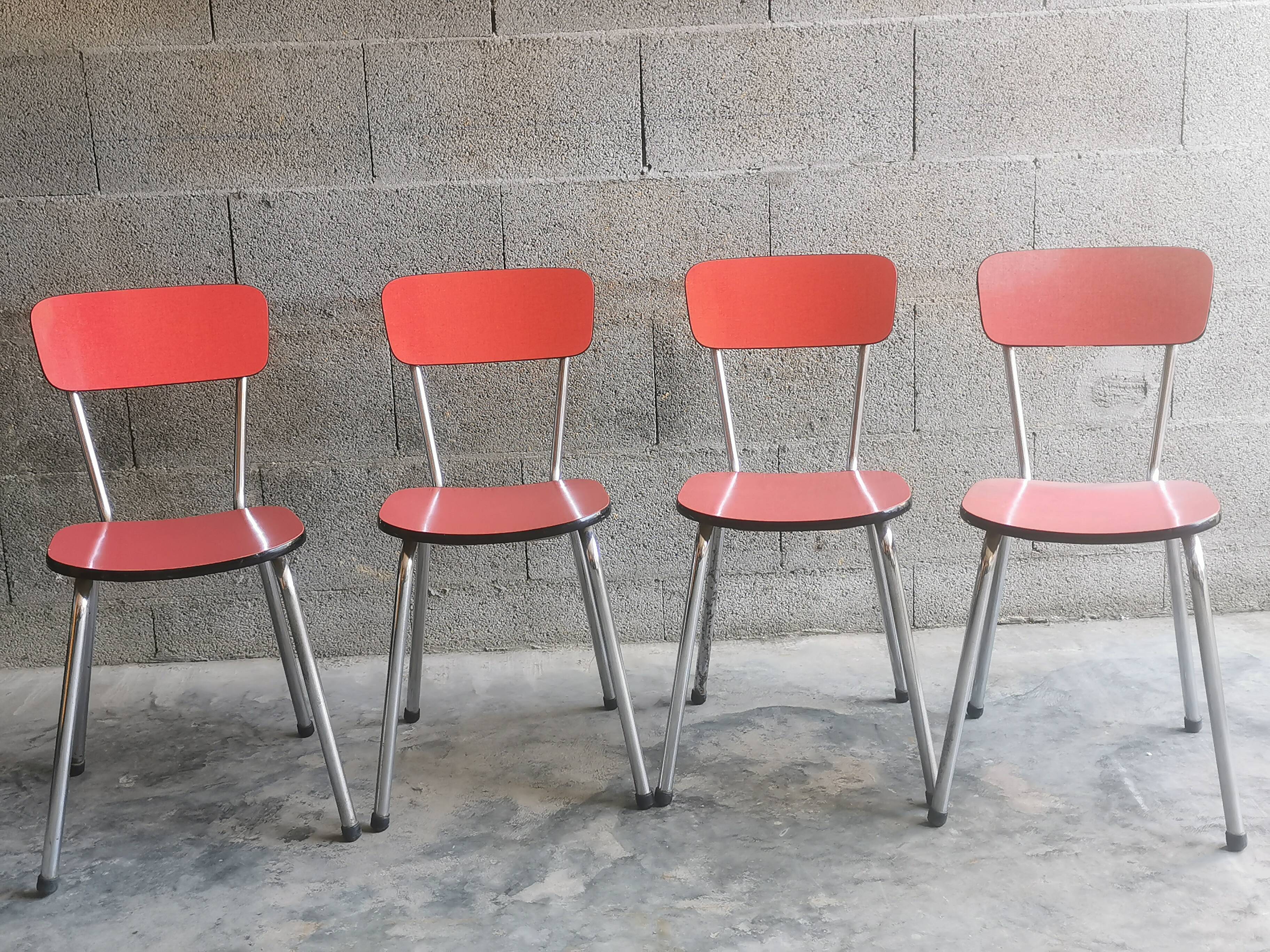 Vintage formica table and 4 chairs
