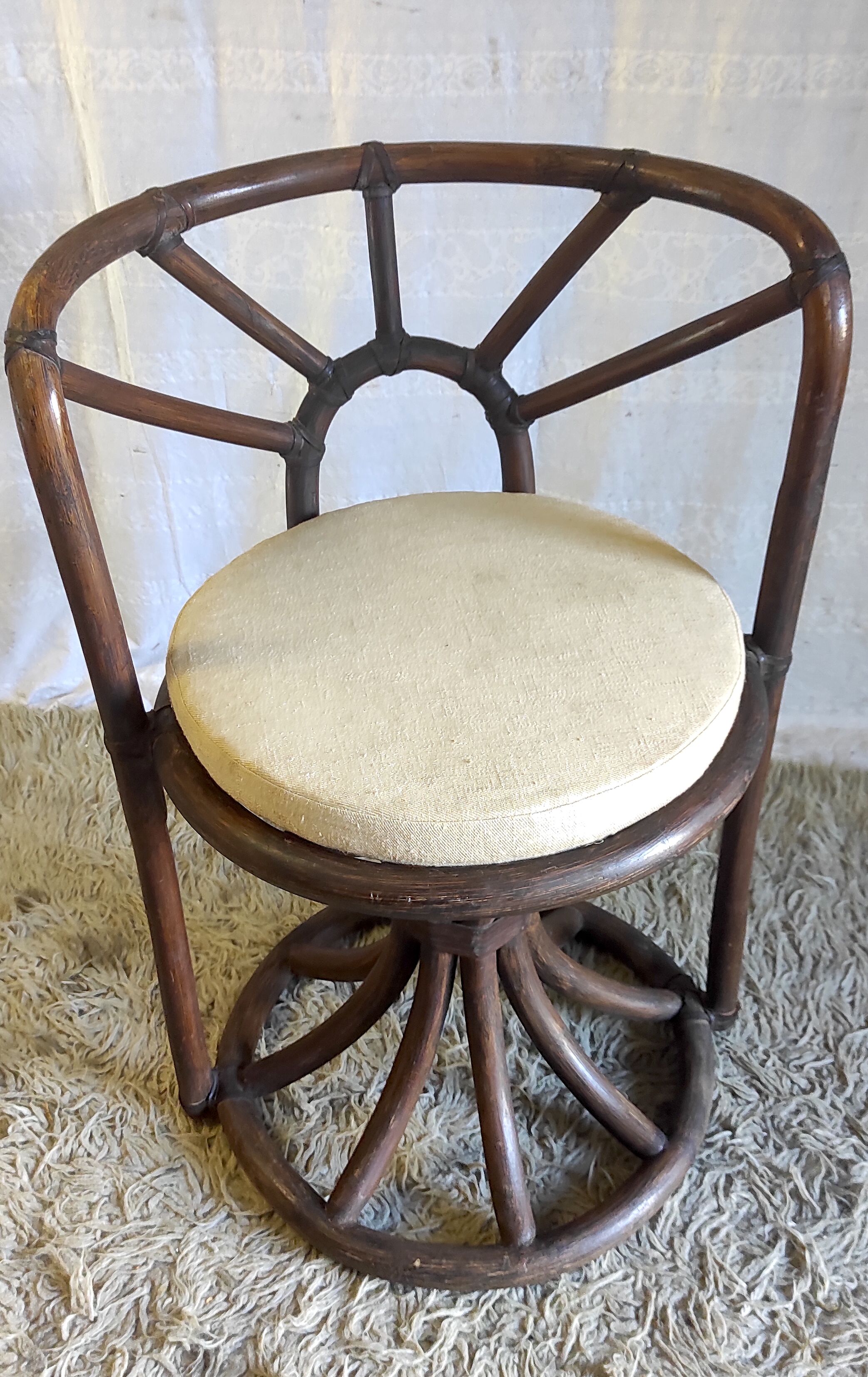 Rattan chair of the Kok House, 70s/80s