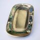 Abalone shell & alpaca tray, Mexico, circa 1970