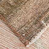 3x11 geometric red oushak runner