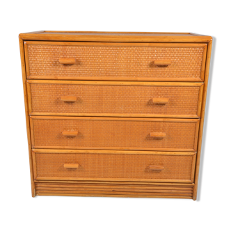 Commode en rotin
