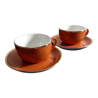 Duo de tasses et soucoupes Mitterteich-Serie Galler