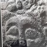 Vintage framed silver prints, petroglyphs of Easter Island, ethnological mission from 1970