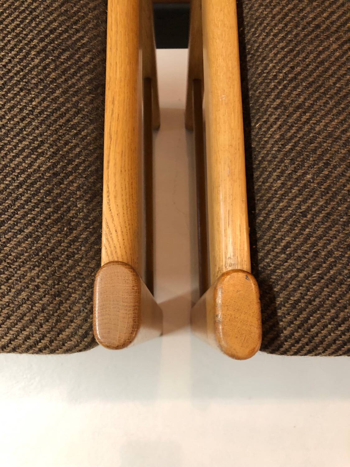 4 vintage solid wood chairs circa 1970