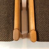 4 vintage solid wood chairs circa 1970