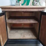 Buffet Noir et Bois Ancien