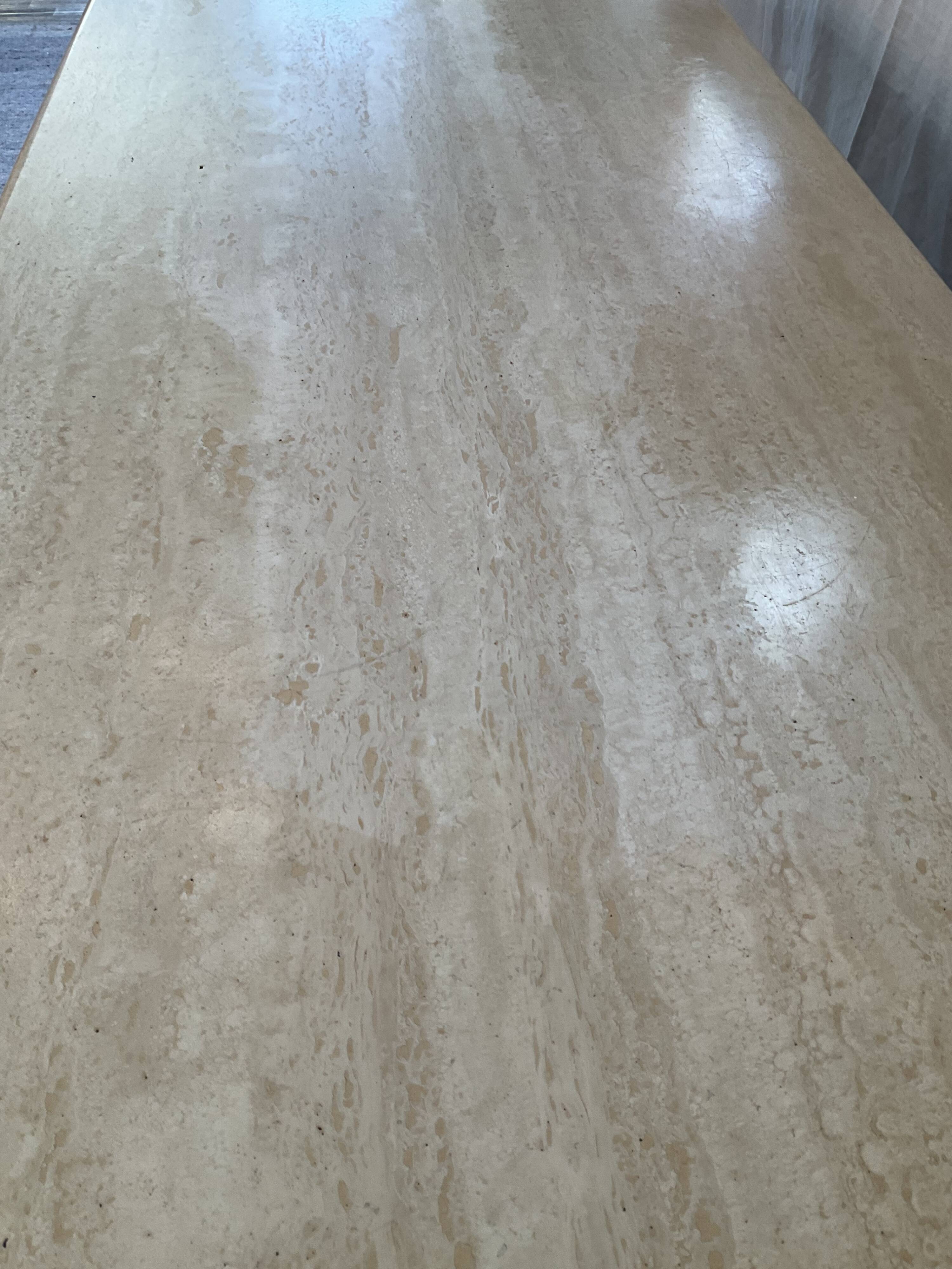 Travertine coffee table from the 70s