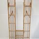 Rattan cloakroom coat rack 1950