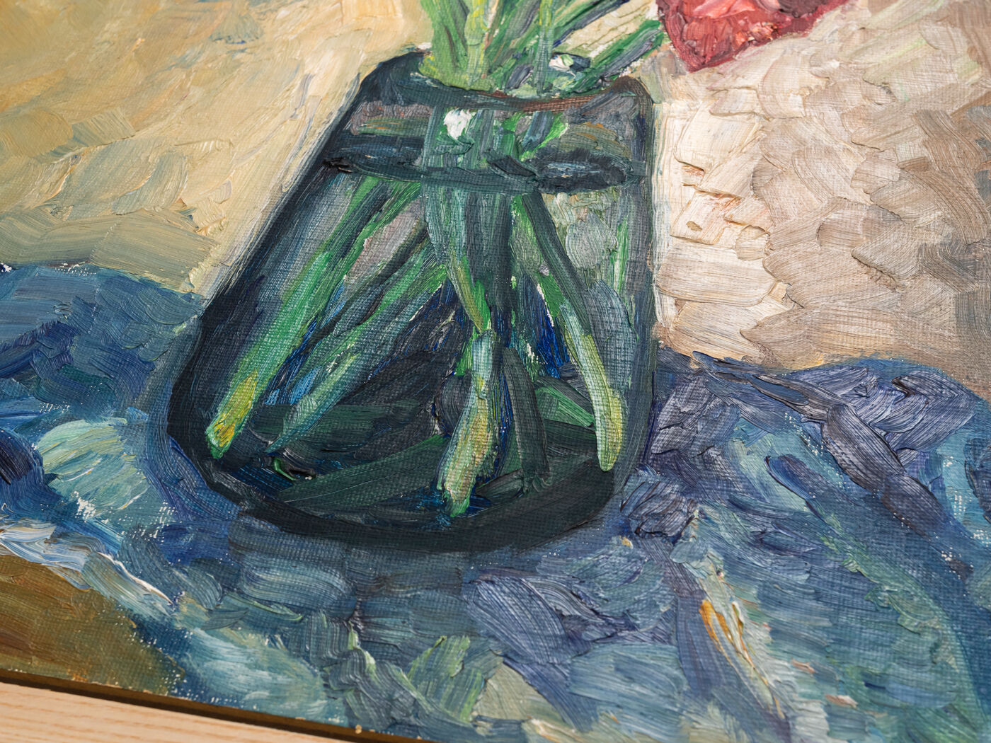 Gladiolus, Oil on plate, 54 x 64 cm