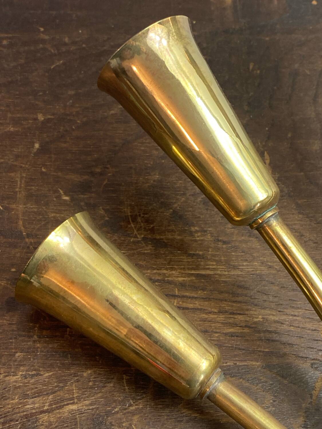 Five-branch wall sconce in brass, 1950s.